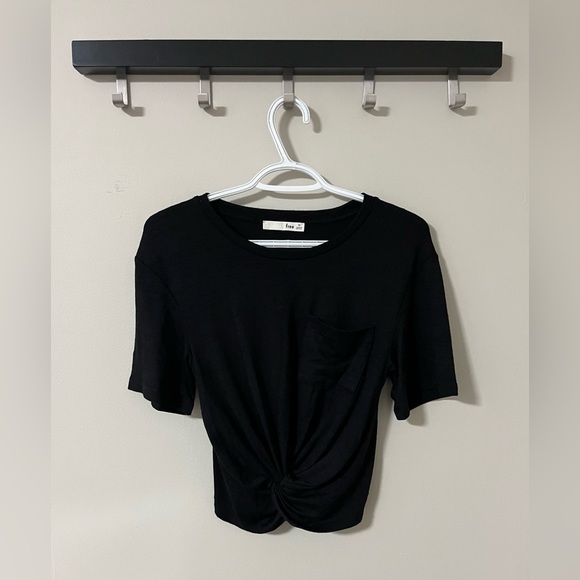 Wilfred Free Black Front Twist Subah Shirt - Picture 4 of 9